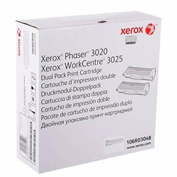 Toner Xerox 3020/3025 [106R03048] czarny, oryginalny | zestaw 2 tonerów | 2x 1500str.