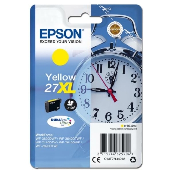 Tusz Epson 27XL Y [T2714] | yellow, oryginalny | 10,4ml