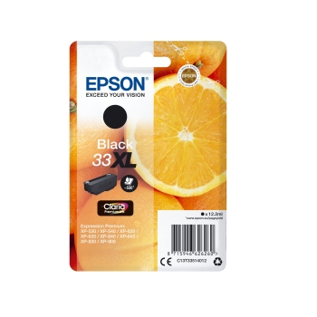 Tusz Epson 33XL BK [T3351] czarny, oryginalny | 12,2ml